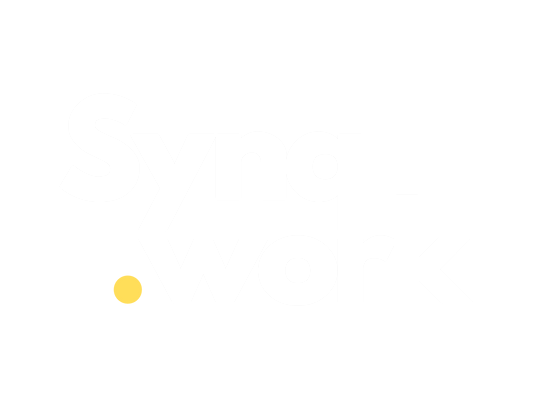Synq Work Logo White