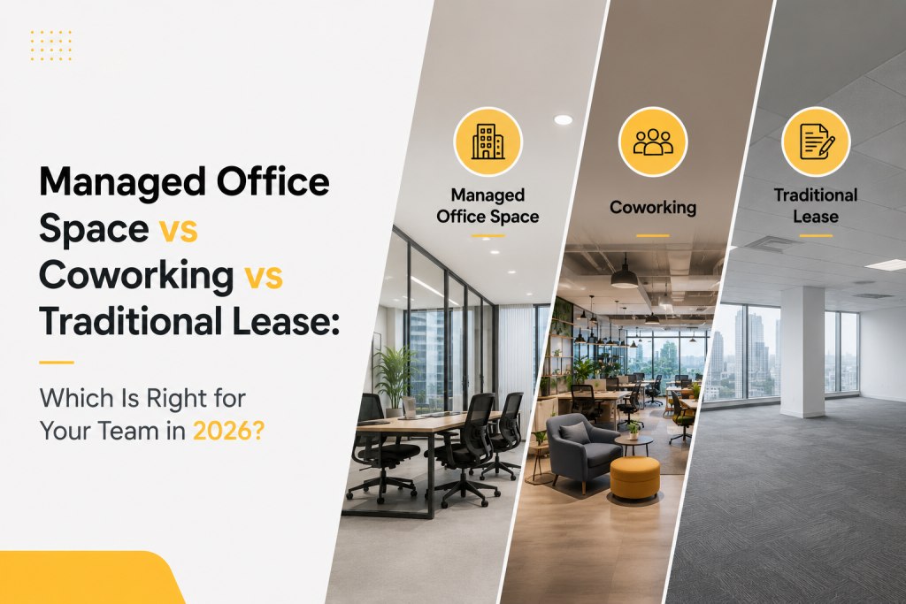 managed-office-space-vs-coworking-space-vs-traditional-lease - A blog by synqwork