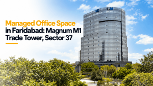 managed office space in faridabad magnum m1 trade tower
